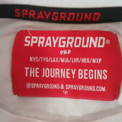 Sprayground short-sleeve t-shirt for 16 years old, like new, white