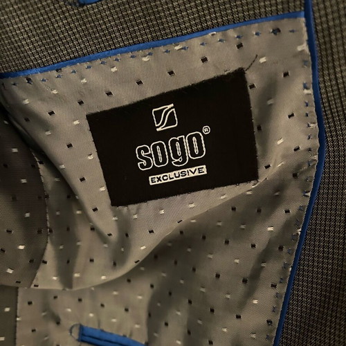 Sogo men's suit gray size 42 like new