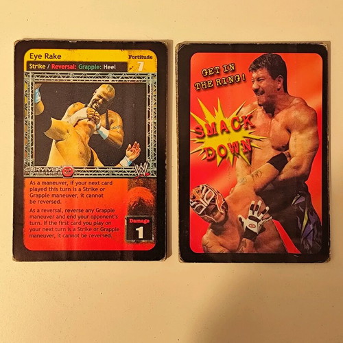 WWE Smackdown cards used, pack of 17