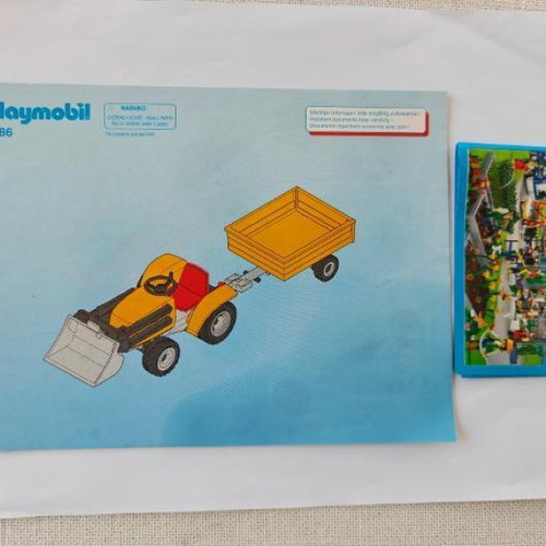 Playmobil Country 4486 Farmer with Small Tractor and Trailer vintage 2004, like new
