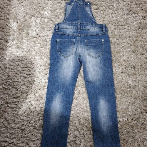 Denim overalls for girl 6 years like new, blue