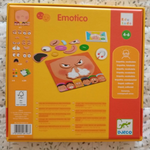 Djeco Emotico board game like new, emotions for ages 4-6