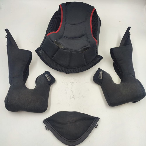 AGV K3 Helmet Liner Set used, top and cheek pads, medium size