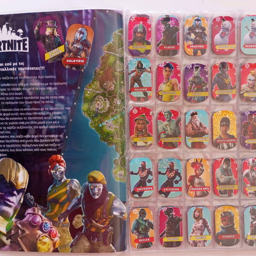 Fortnite The Original Metal Tags Album used with 79 metal tags