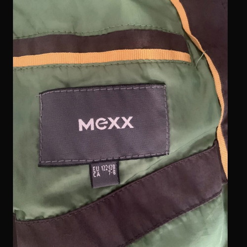 Mexx boys' jacket used, brown with suede detail