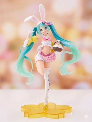 Hatsune Miku Easter Bunny figure 18cm like new