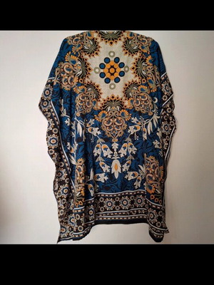 Summer caftan like new, multicolored