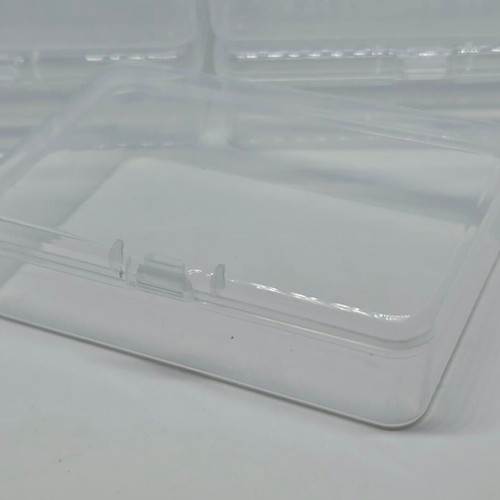 Plastic storage boxes set like new, pack of 10, food safe transparent
