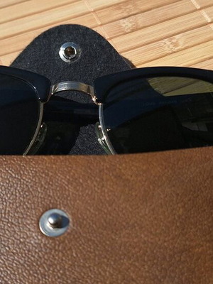 Ray Ban Clubmaster sunglasses like new, made in USA with genuine case