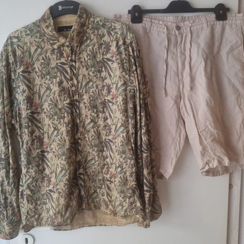 Stil stavristavrev1968 by Mey & Endlich summer set 100% linen pants 54 and shirt XL