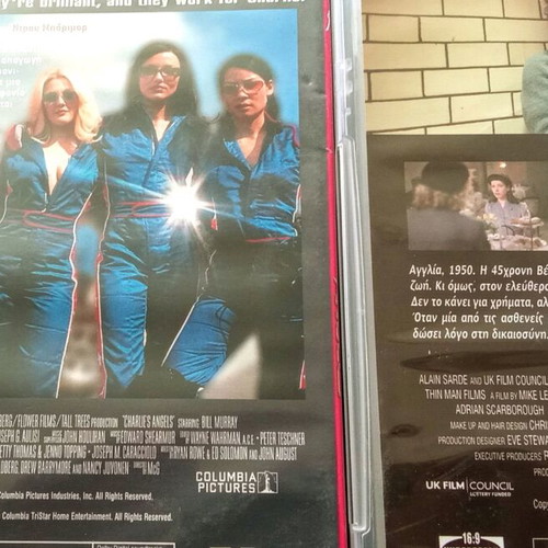 Charlie's Angels and Vera Drake DVDs used, foreign cinema