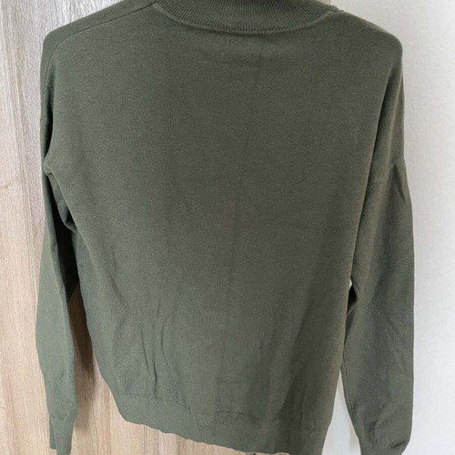 Susy Mix turtleneck khaki knitted sweater like new