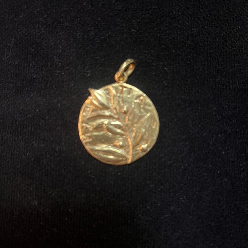 925 Gold-plated Pendant "Makrylaki" 2002, Olive Branch Design