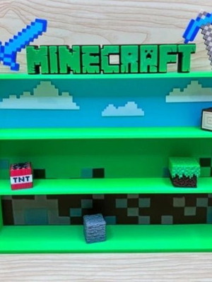 Βάση Display Minecraft Kinder Καινούργια 3D Εκτύπωση PLA