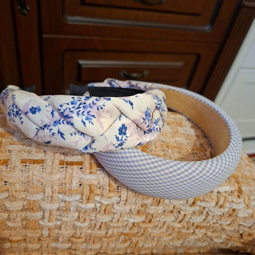 Vintage headbands set new, white and purple