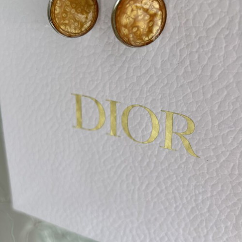 Handmade dangling earrings with warm gold-orange interior, like new