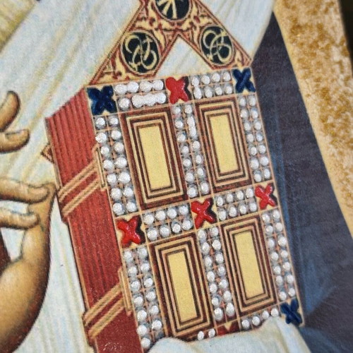 Saint Nicholas Decoupage Icon on Wood new