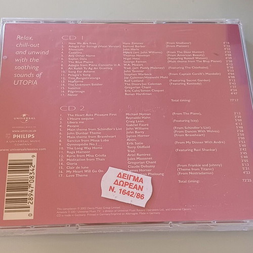 Utopia Chilled Classics 2CD new