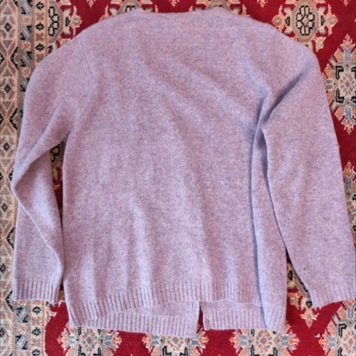 Apollon knitted cardigan purple like new with embroidered details