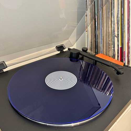 Acrylic Slipmat 12” neon μπλέ 3mm σαν καινούργιο για πικάπ