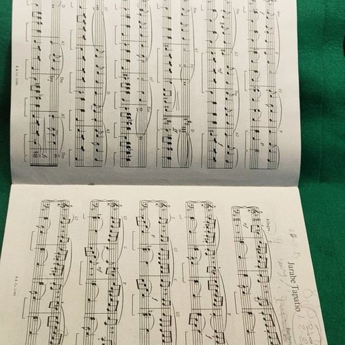 Latin American Music sheet music used for piano or organ