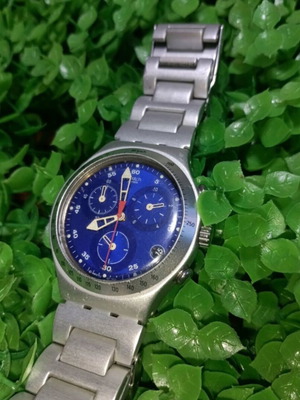 Swatch Swiss Irony Aluminium Chronograph watch used
