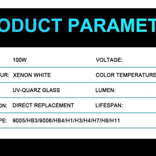 Halogen H7 Car Bulbs Halogen XENON 6000K 100W New