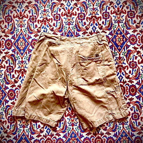 Diesel set with white T-shirt and brown bermuda shorts used, size M