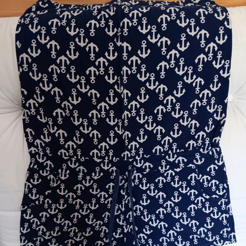 ASOS strapless beach romper like new, blue with white anchors