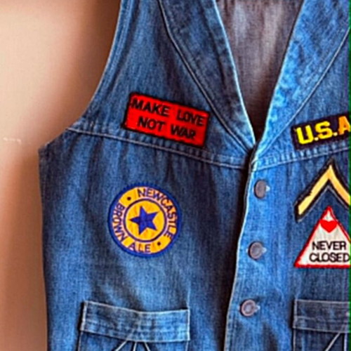 Vintage SLOOPY denim vest size M like new, made in England