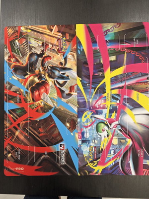 Pokemon Official Dual Playmat like new