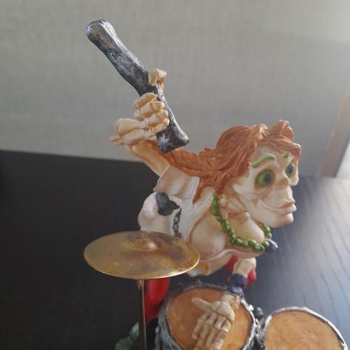 Drummer skeleton new, height 21cm