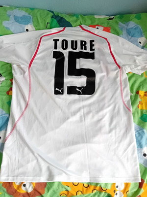 Ολυμπιακός φανέλα ποδοσφαίρου Puma Yaya Toure 2005 μεταχειρισμένη, συλλεκτική, μέγεθος XL