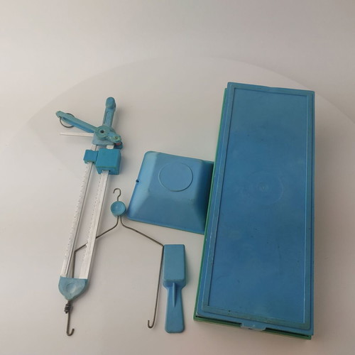 Old Soviet kitchen scale 1-50 g used, in box