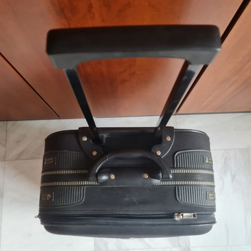 Pierre Cardin medium suitcase 24×43×66 cm with 2 wheels, black