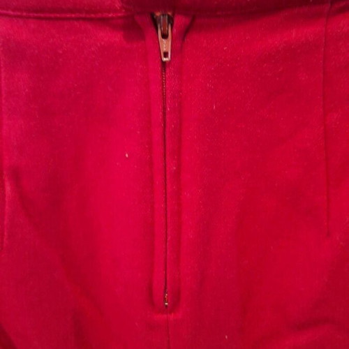 Stefanel red wool skirt used, size XXL