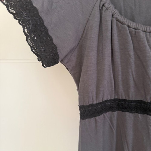Josie M Grey Nightdress Above Knee New