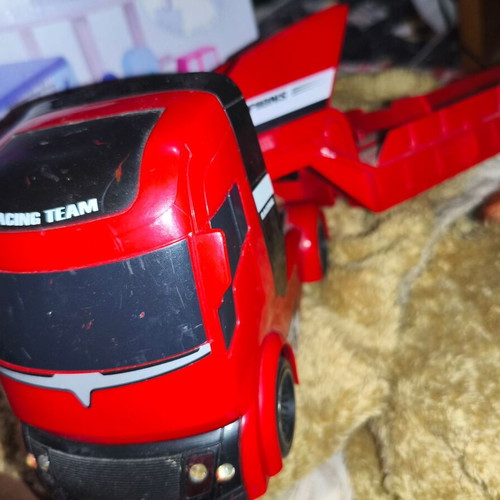 Large toy truck used, big size with trailer