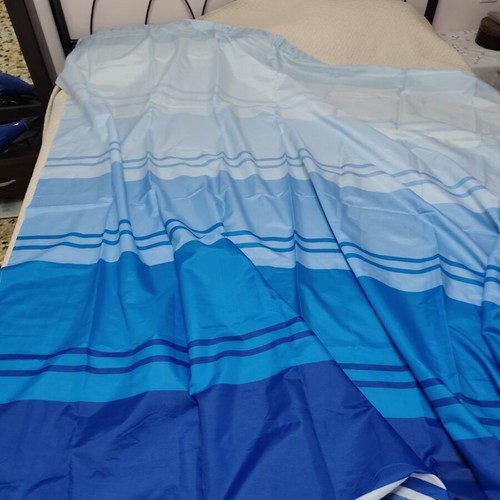 Blue shower curtain, 1.80 x 1.80 m, new