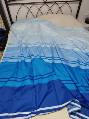 Blue shower curtain, 1.80 x 1.80 m, new