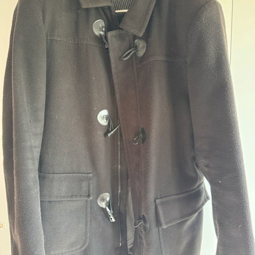Montgomery men's coat black like new, size L