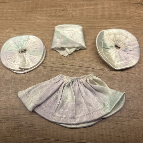 Handmade doll clothes set holographic 4 pcs like new