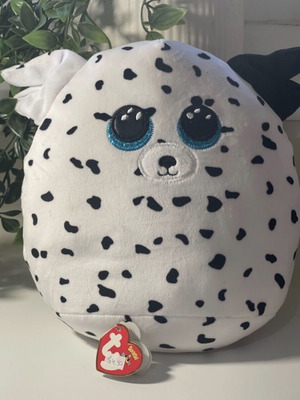 Ty Squishy Beanies Plush Dalmatian Dog 25 cm new