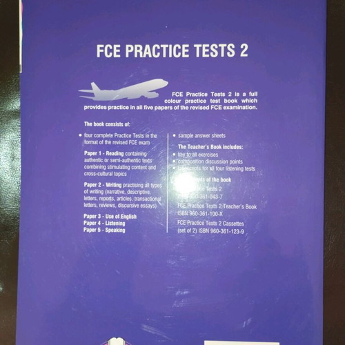 Practice Test Book like new, English without notes