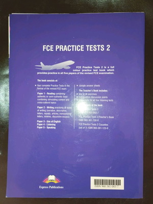 Practice Test Book like new, English without notes