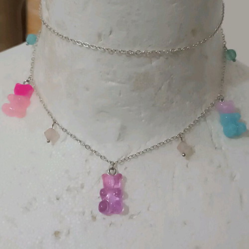 Gummy Bears Choker new, handmade, multicolored