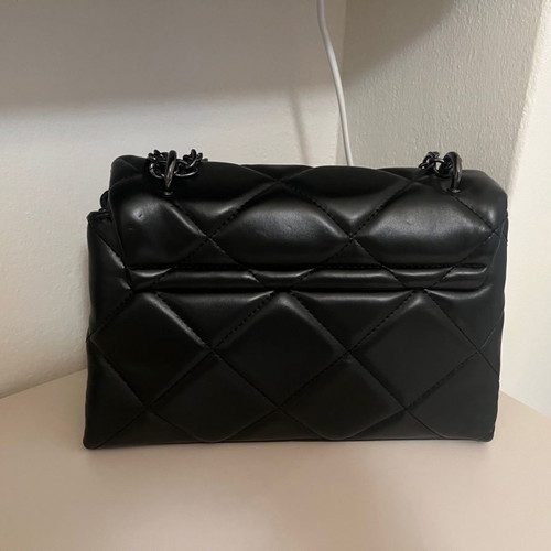 Black bag with multiple compartments