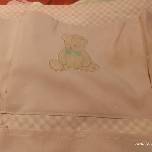 IKEA pink wall pocket used for nursery room