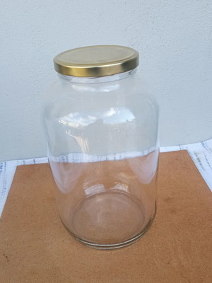Glass jar used, large 4250 ml