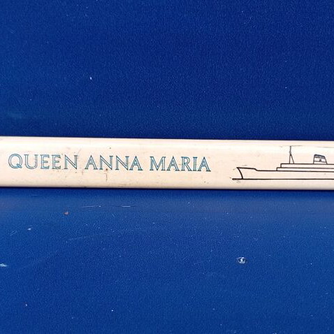 Greek Line promotional pencil used with triangular shape